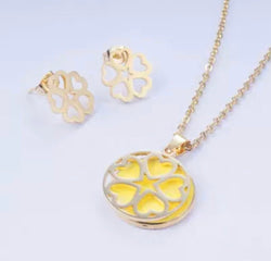 Yellow Stainless Steel Set