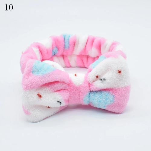 Cute Headband Soft Plush Hairband Makeup/skincare