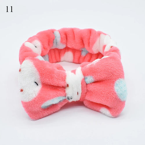 Cute Headband Soft Plush Hairband Makeup/skincare