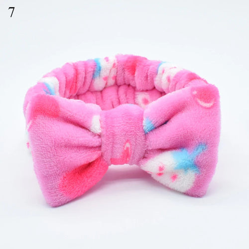 Cute Headband Soft Plush Hairband Makeup/skincare