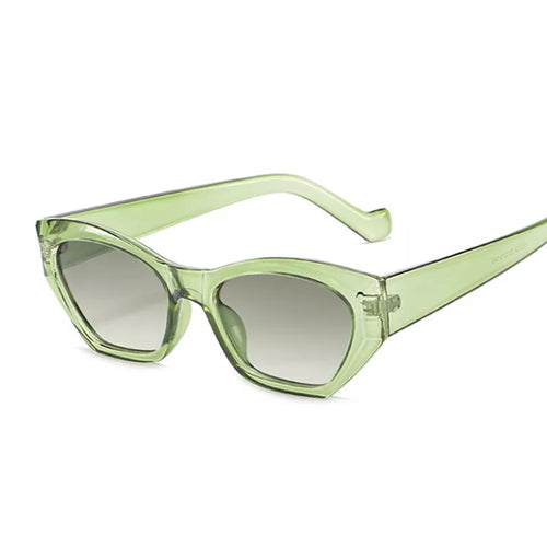 Gafas de sol tipo ojo de gato Gafas de sol con montura pequeña Colores dulces de diseñador 