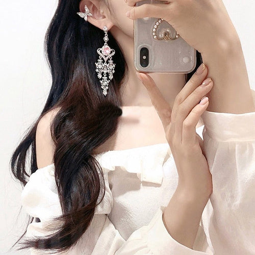Vintage Luxury Crystal Dangle Earrings