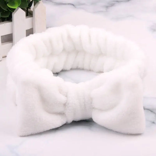 Cute Headband Soft Plush Hairband Makeup/skincare