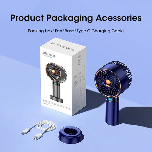 Skincare Mini Fan Handheld Mini USB 5000mAh Rechargeable