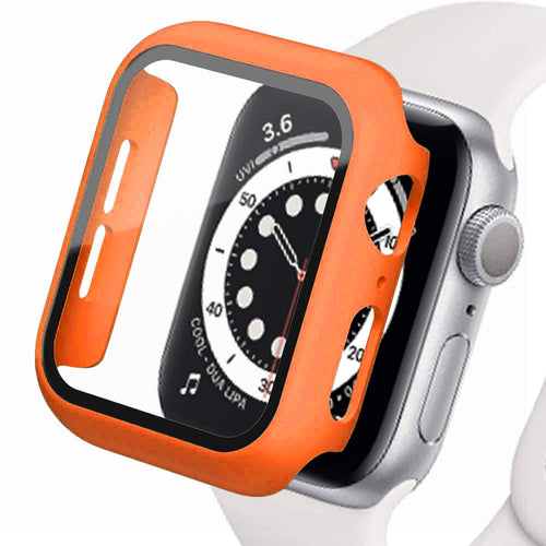 Tempered Glass+cover For Apple Watch bumper Screen Protector Case iWatch