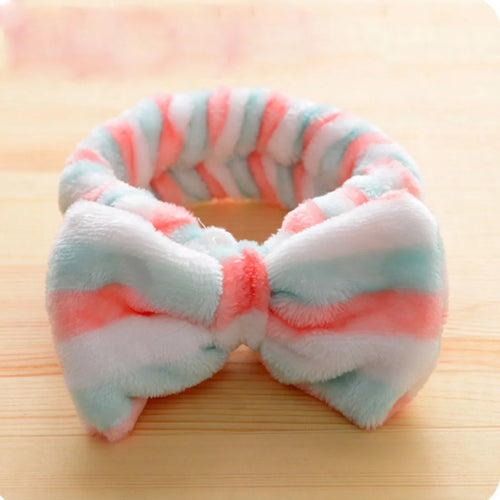 Cute Headband Soft Plush Hairband Makeup/skincare