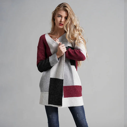 Autumn Winter Sweaters Knit Long Coats