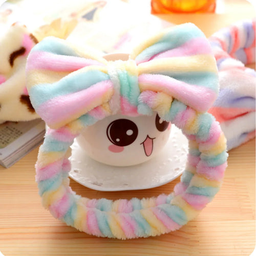 Cute Headband Soft Plush Hairband Makeup/skincare