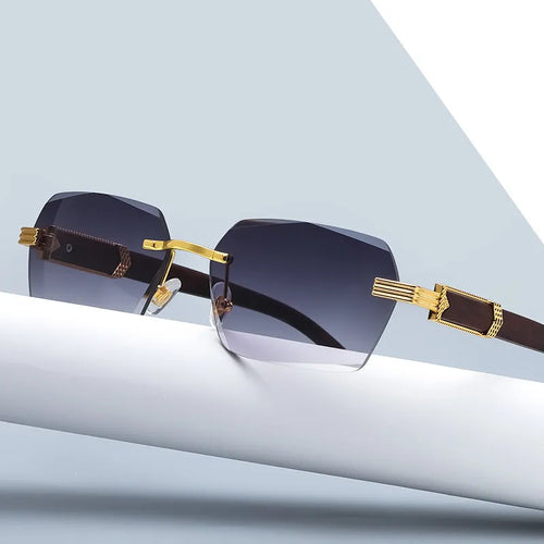 Luxury Rimless Square Sunglasses Frameless