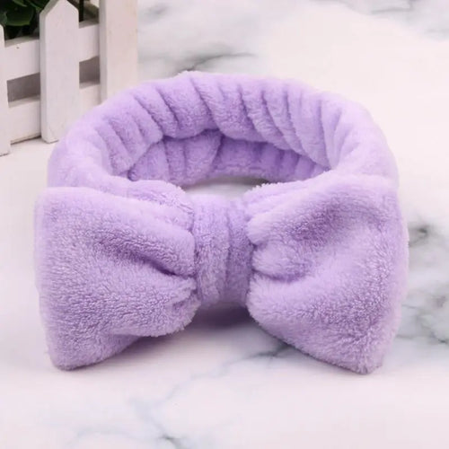 Cute Headband Soft Plush Hairband Makeup/skincare