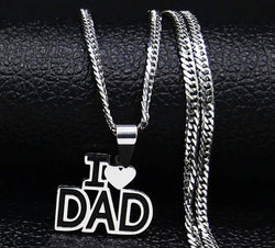 I Love Dad Necklace