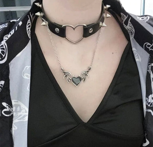 Devil Style Heart Punk Necklace