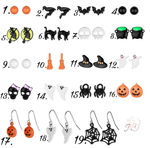Small Halloween Earrings
