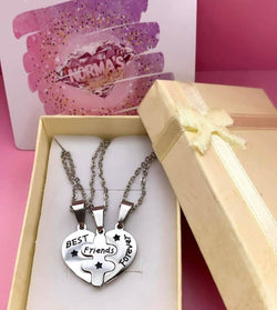 Best Friend Forever. 3 Necklaces for Friends
