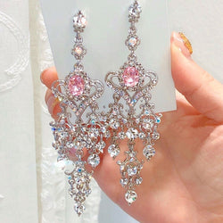 Vintage Luxury Crystal Dangle Earrings